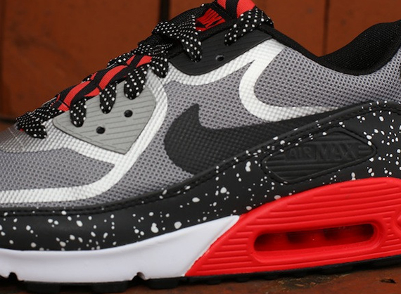 Nike Air Max 90 Tape Grey Black Challenge Red