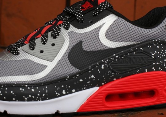 Nike Air Max 90 Tape – Grey – Black – Challenge Red | Available