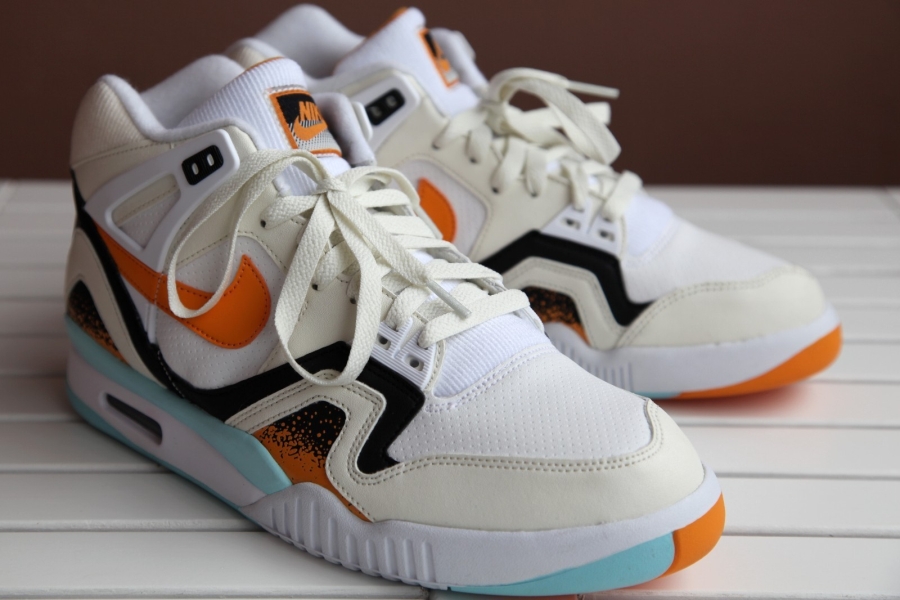 Nike Air Tech Challenge Ii White Kumquat Soft Pearl Black 2014 Sample 06