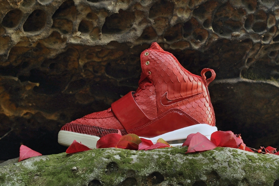 Nike Air Yeezy Red October Customs 05