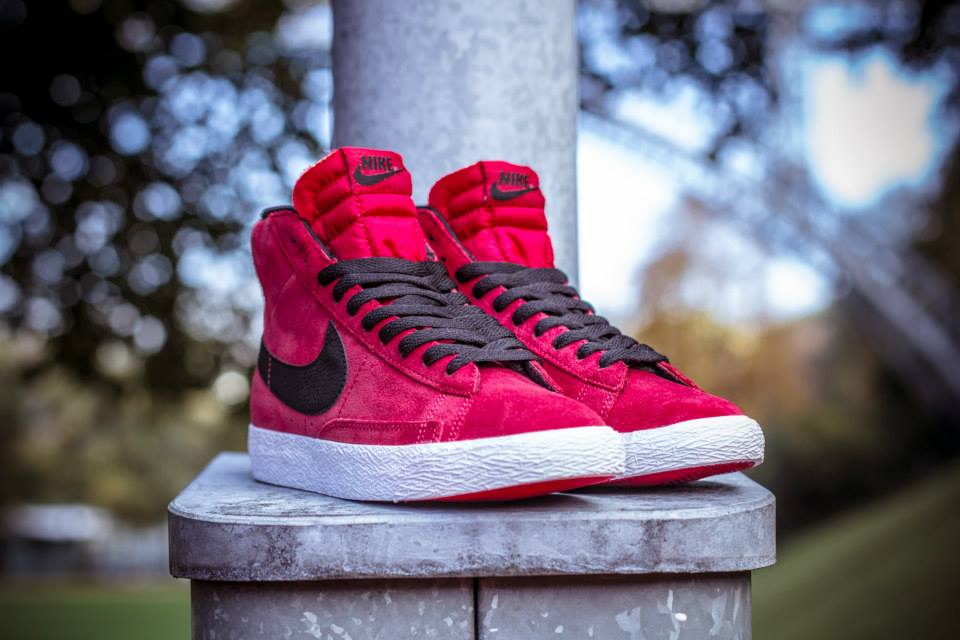 Nike Blazer Mid Vntg Gs Red Black 2