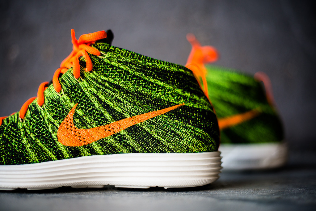 Nike Flyknit Chukka Green Orange Available 7
