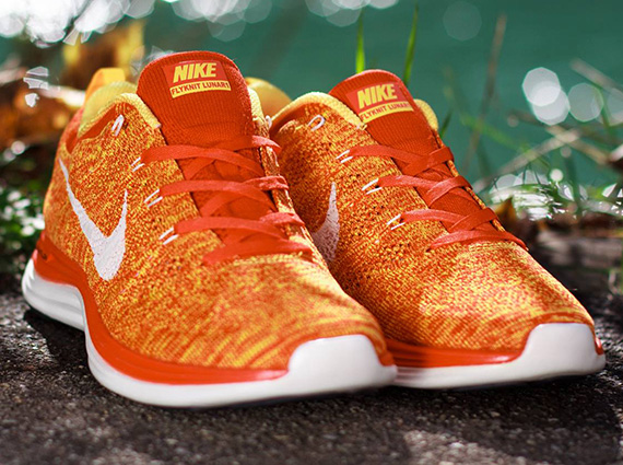 Nike Flyknit Lunar1 Orange Laser Sail