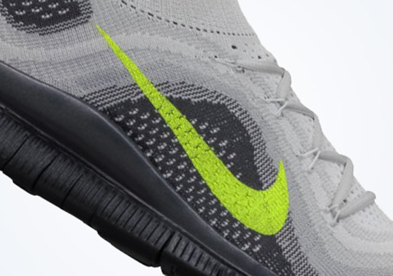 Nike Free Flyknit Platinum Volt Wolf