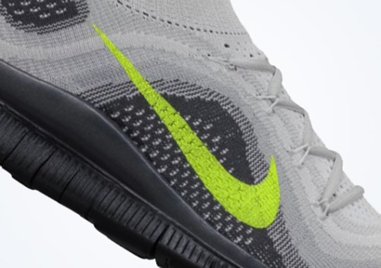 Nike Free Flyknit+ – Pure Platinum – Volt – Wolf Grey