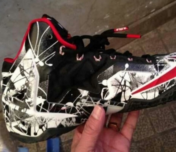 Nike Lebron 11 Black White Graffiti 02