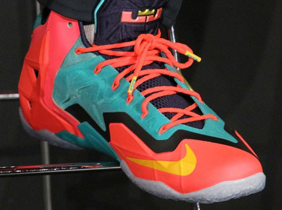 Nike LeBron 11 – Red – Teal – Purple | 1-of-1 PE