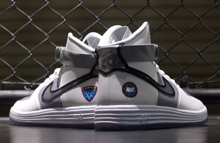 Nike Lunar Force 1 Hi Wow Qs White Silver Black Clear 01