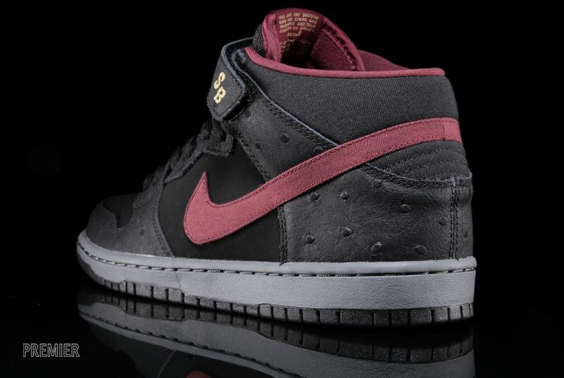 Nike Sb Dunk Mid Cherrywood Ostrich 05