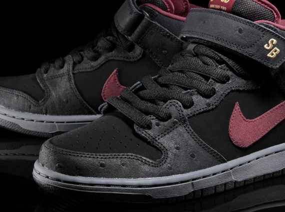 Nike Sb Dunk Mid Cherrywood Ostrich