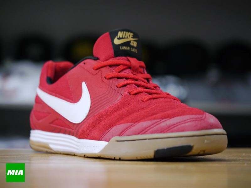 Nike Sb Lunar Gato Red White Gum 7