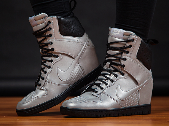 Nike Wmns Dunk Sky Hi Sneakerboot Prm Reflective Silver 2