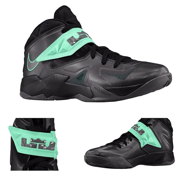 Nike Zoom Lebron Soldier 7 Black Mint 02