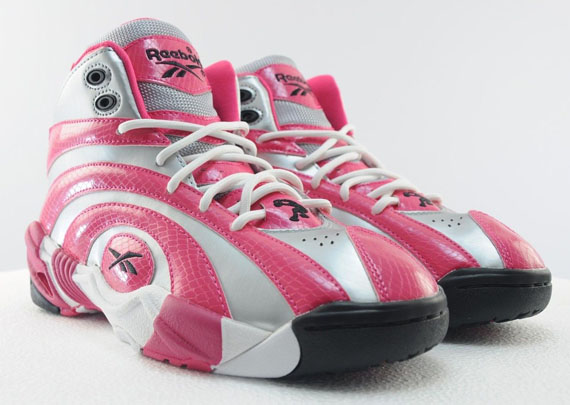 Reebok Shaqnosis Silver Pink Snake 6