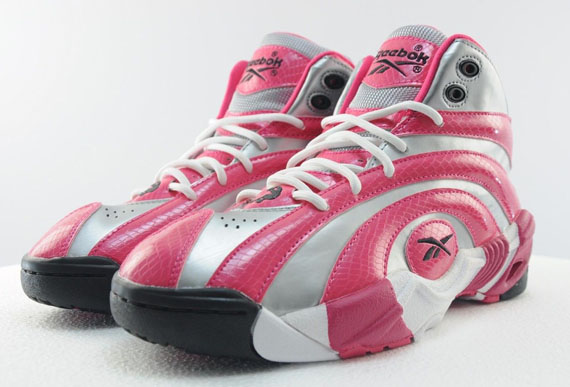 Reebok Shaqnosis Silver Pink Snake 7