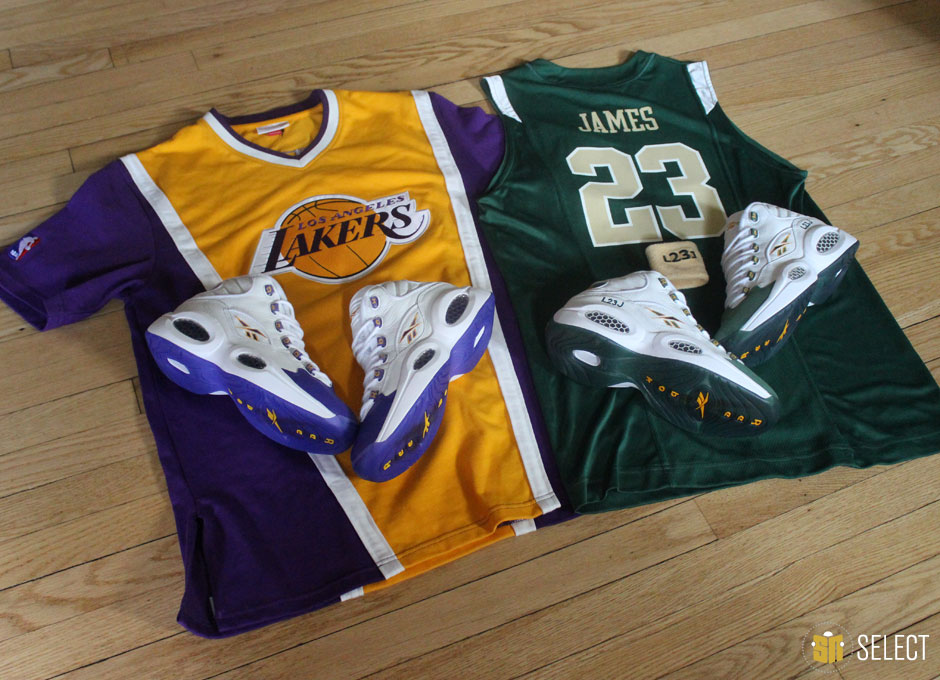 Sn Select Reebok Question Lost Pes Lebron Kobe 10