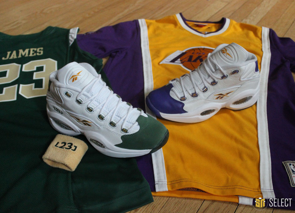 Sn Select Reebok Question Lost Pes Lebron Kobe 11