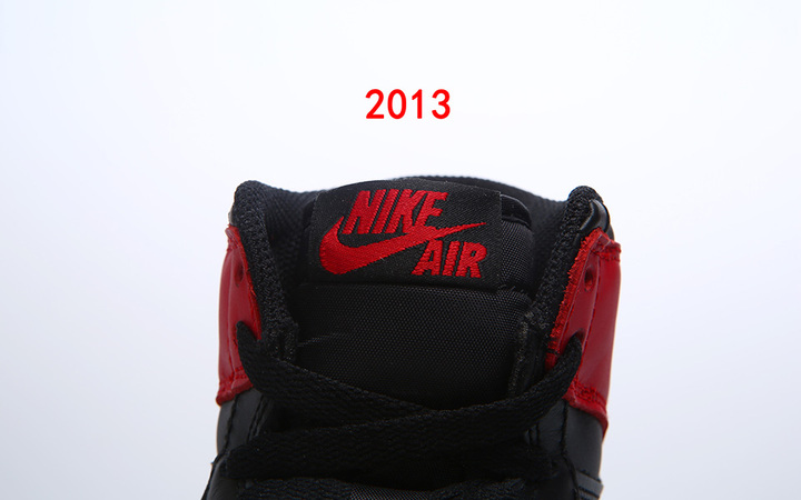 Air Jordan 1 Bred 2001 2013 Comparison 14