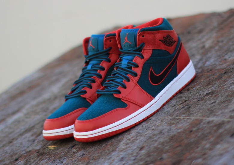 Air Jordan 1 Mid – Gym Red – Dark Sea | Available