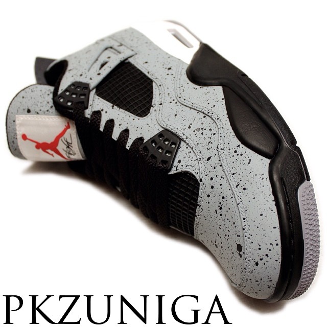Air Jordan 4 Cement Flip Customs 01
