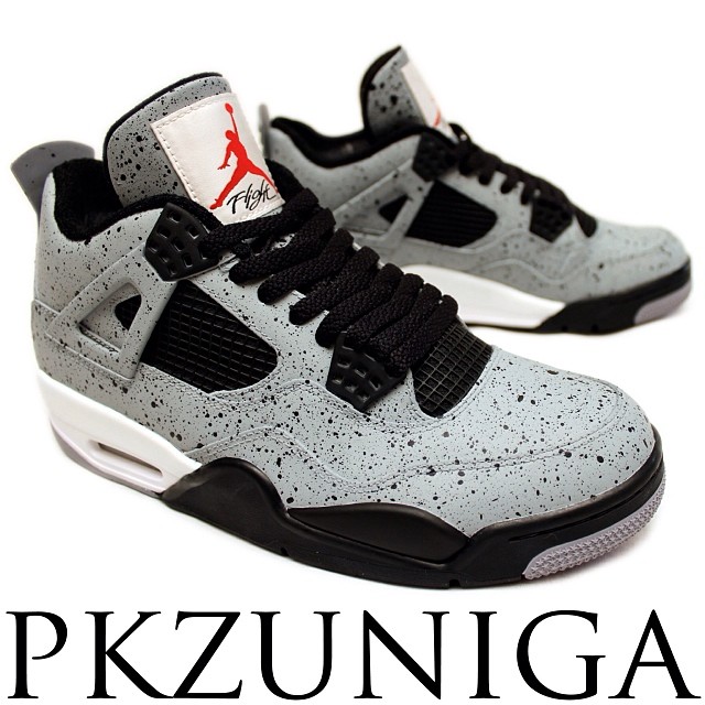 Air Jordan 4 Cement Flip Customs 04