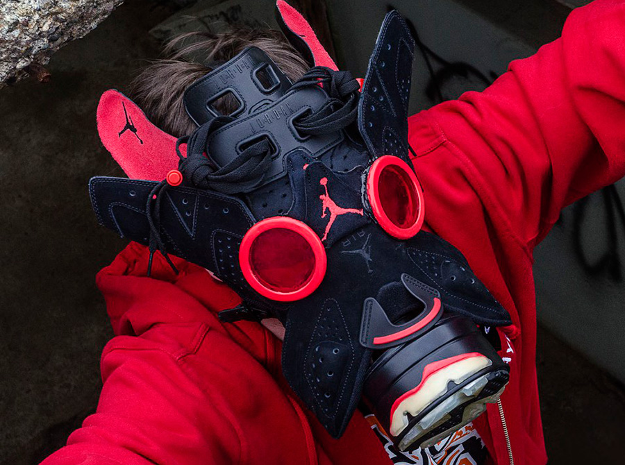 Air Jordan 6 "Infrared" Gas Mask by Freehand Profit