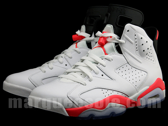 Air Jordan 6 White Infrared Black 06