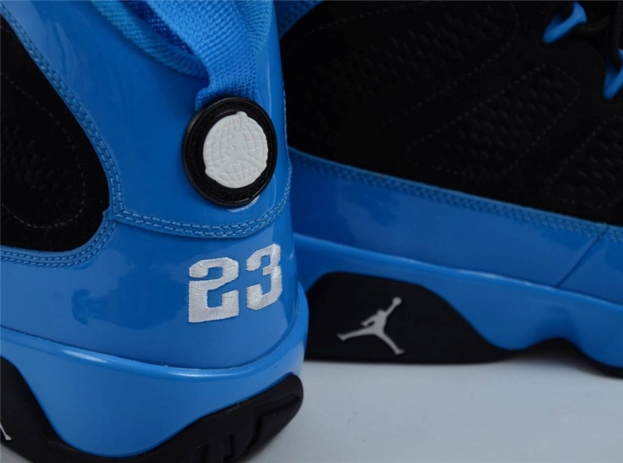 Air Jordan 9 Photo Blue Black Sample Ebay 09