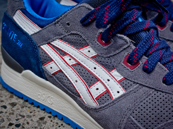 Asics Gel Lyte III - Grey - Blue - Red