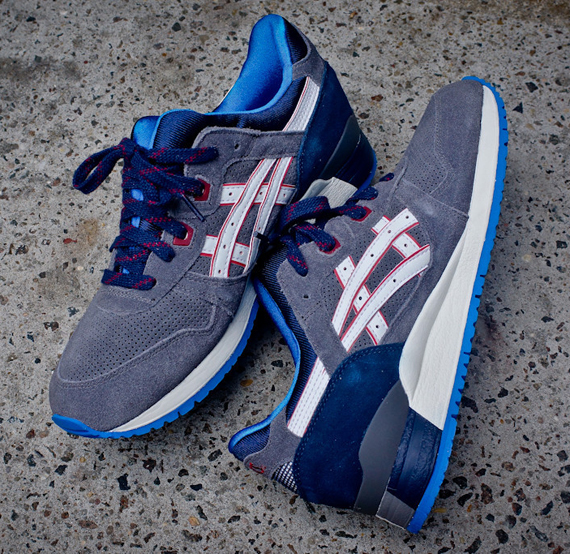 Asics Gel Lyte 3 Grey Blue Red 5