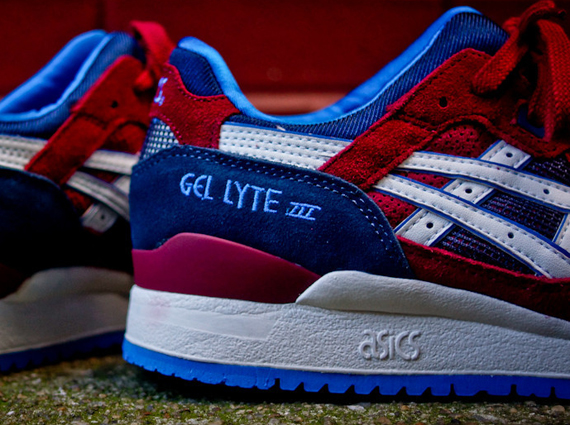 Asics Gel Lyte 3 Maroon Blue 1