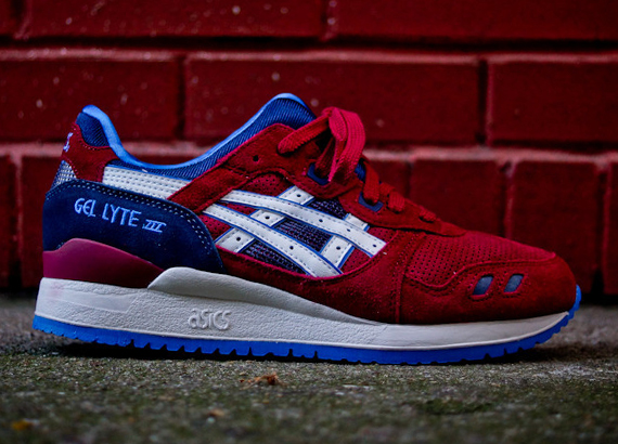 Asics Gel Lyte 3 Maroon Blue 2