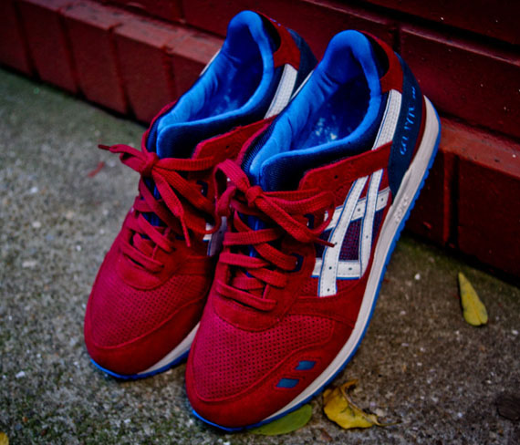 Asics Gel Lyte 3 Maroon Blue 4