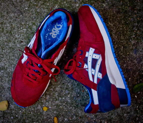 Asics Gel Lyte 3 Maroon Blue 5