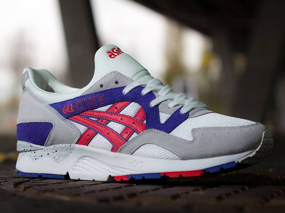 Asics Gel Lyte V White Fiery Red