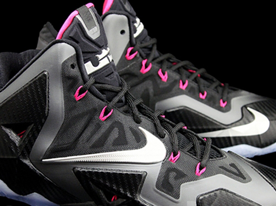 “Carbon Fiber” Nike LeBron 11 – Black – Metallic Silver – Dark Grey – Pink Flash