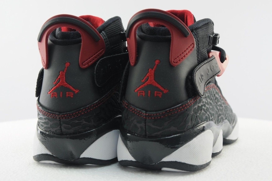 Jordan 6 Rings Gs Elephant Black Gym Red 10