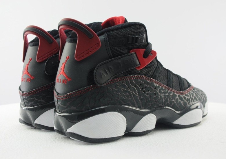 Jordan 6 Rings GS “Elephant” – Black – Gym Red