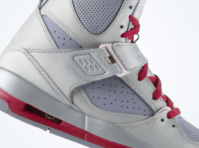 Jordan Flight 45 High - Metallic Platinum - Arctic Pink - Pebble Grey