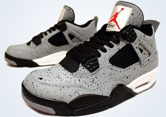 Air Jordan 4 “Cement Flip” Customs by PKZUNIGA