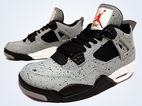Air Jordan 4 “Cement Flip” Customs by PKZUNIGA