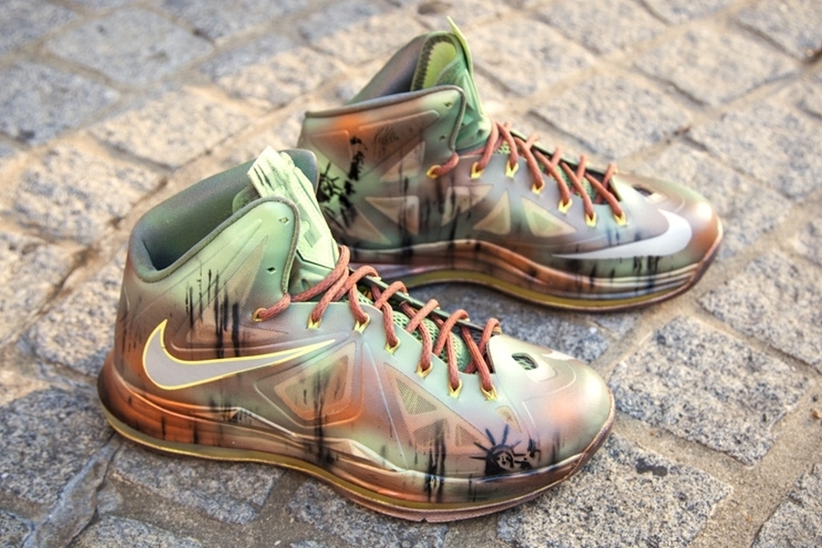 Lebron 10 Statue Of Liberty Nyc Kickasso Custom 1