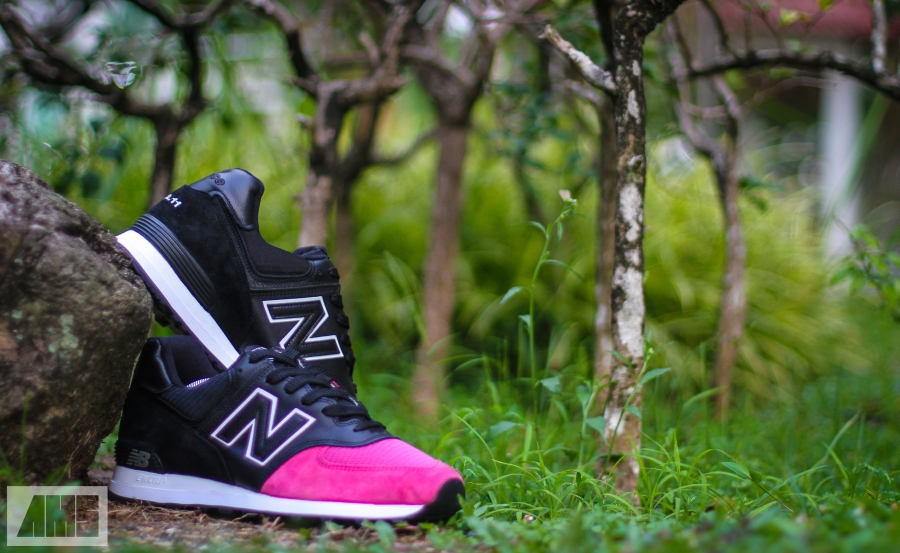 New Balance 574 Pink Toe Custom 05