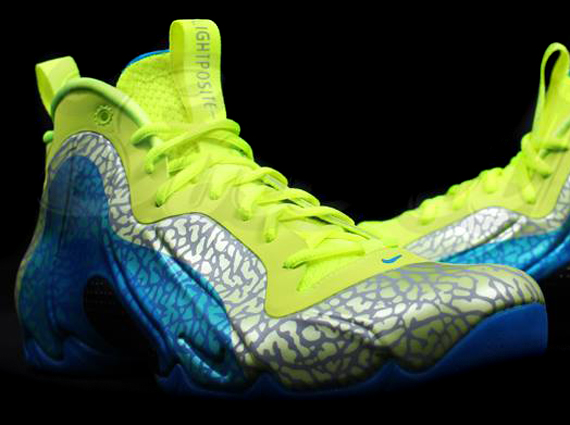 Nike Air Flightposite Exposed Volt Photo Blue Black