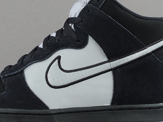 Nike Dunk High – Black – Reflective Silver