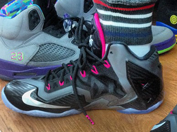 Nike LeBron 11 "Carbon Fiber" - On-Feet Photo