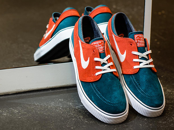 Nike Sb Janoski Dark Sea Total Orange