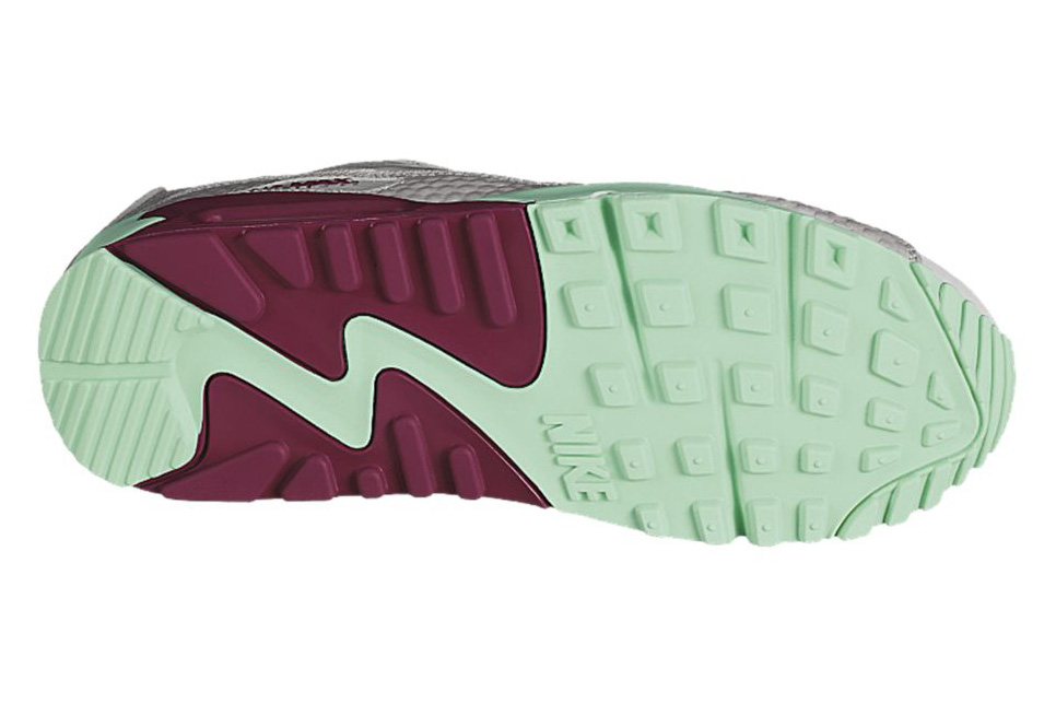 Nike Wmns Air Max 90 Dusty Grey Green Glow Raspberry 2