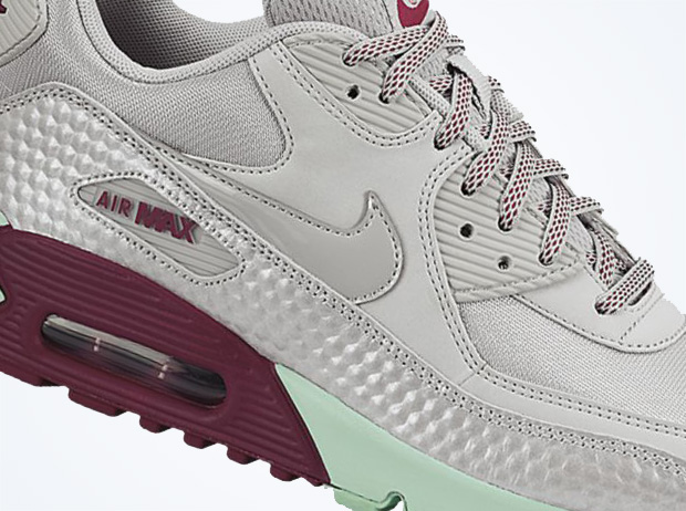 Nike WMNS Air Max 90 - Dusty Grey - Green Glow - Raspberry