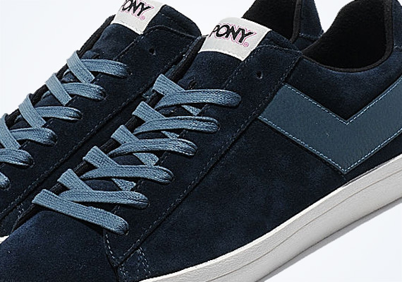 Pony Topstar Suede Low Navy 02